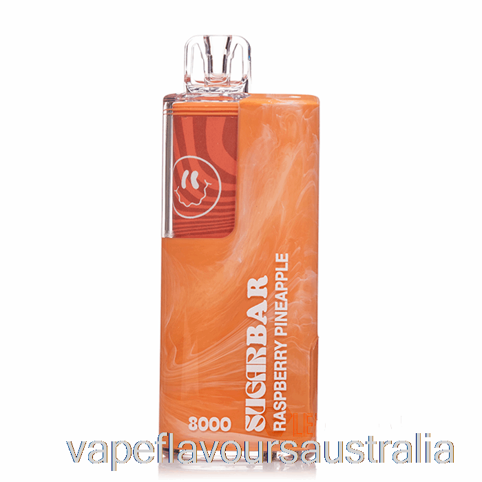 Vape Australia Sugar Bar SB8000 0% Zero Nicotine Disposable Raspberry Pineapple